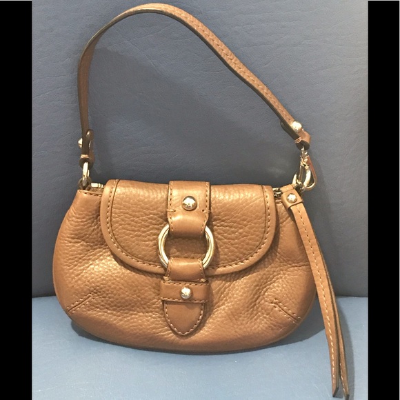 Banana Republic Handbags - Banana Republic brown pebble leather wristlet